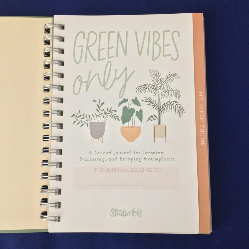Green Vibes Only Guided Houseplant Journal